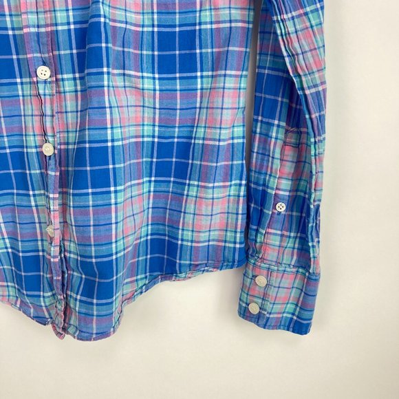 J. Crew Factory The Perfect Shirt Plaid Shirt S - Picture 3 of 10
